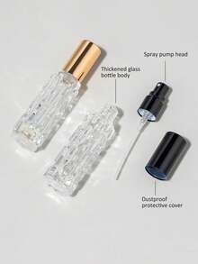 Bộ 5 chai/tủ đựng nước hoa hình quả mướp đắng 10ml, kèm 1 phễu, 1 bình xịt mini cầm tay, chai xịt nước hoa tái sử dụng - có thể nạp lại và tái sử dụng lâu dài, chai xịt mỹ phẩm dạng phun sương mịn, chai xịt dưỡng ẩm, hộp đựng, du lịch. - Nhiều màu - Xem 4