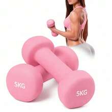 2piezas Mancuernas Pesas para Hacer Ejercicio Gym y Casa,0.5/1/2/3/4/5/6KG Mancuernas - Rosa - Ver 1