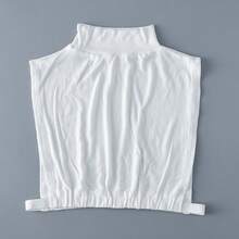 New Arrival Women Mock Neck Knit Sweater With Detachable Collar, Versatile Layering Piece - Multicolor - View 11