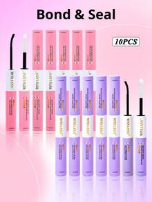 RITALASH Waterproof Eyelash Glue (10 Pcs), 2 In 1 Long-Lasting Lash Bond & Seal Glue, Sweat-Proof Eyelash Extension Lash Glue For Cluster Lashes, Waterproof Clusters Lashes - màu đen - Xem 1