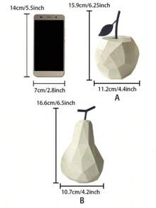 1pc Asymmetrical Fruit Shaped Decorative Ornament - Creative Design, Minimalist Style, Exquisite Home Decor, Desktop Display, Suitable For Office, Bookshelf, Bedside Table, Living Room, Holiday Decoration And Holiday Gift - 1PC - View 12