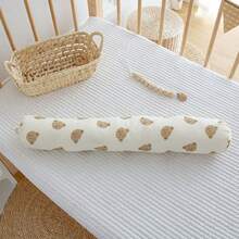 婴儿侧卧枕，棉布圆柱枕，婴儿安抚枕，可拆卸可水洗，新生儿防翻滚枕 - 彩色 - 查看 8