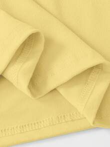 1pc Boys' Game Themed T-Shirt With "Eat, Sleep, Game" Slogan, Suitable For School Everyday Wear In Spring/Summer - Yellow - View 5