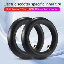 12英寸电动自行车/滑板车丁基橡胶内胎，适用于12x2.125脚踏自行车、折叠通勤自行车，12 1/2x2 1/4内胎，90°弯头加厚气门嘴内胎 - 彩色 - 查看 3