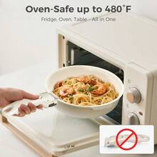 YASHE 9pcs Pots And Pans Sets With Removable Handles, Non-Stick Cookware Set, White Granite Induction Cookwar, Stackable And Space-Saving Design - Variant - View 6