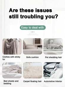 1/3/5片装绒毛滚筒替换装粘毛刷滚筒替换纸，用于去除毛衣灰尘 - 多色 - 查看 6