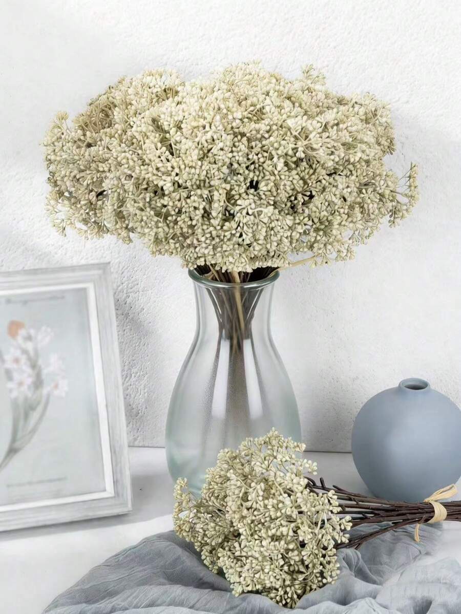 6/12pcs Artificial Galaxy Flower Bouquet, Suitable For Wedding Bride Bouquet, Flower Crown Making, DIY Floral Arrangement, Home & Office Decor, Dining Table Setting, Birthday Party Decoration, Lifelike Texture - Multicolor - View 1