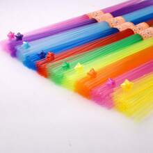 发光许愿瓶 - 可折叠塑料星星吸管和幸运星折纸套装 - 彩色 - 查看 7