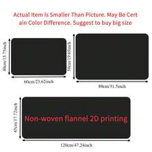 1pc "Wipe Your Paws" Pattern Dog Feeding Mat - 2D Flat Print Non-Woven Flannel, Easy-To-Clean Pet Bowl Pad For Cats &Amp;   Hounds, Perfect Home Use Gift Idea With Holiday Decorations. - 2D Flat Print Nonwoven Flannel - View 5