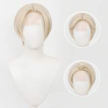 Black Wig, 12 Inch Synthetic Lace Front Wigs, Ready To Wear Pre-Toned Straight Hair Wig Midle Part Blonde Wigs Beginner Friendly Suitable For Daily Party Wear Synthetic Heat-Resistant Long Straight Wig - Multicolor - View 15