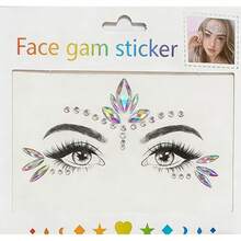 [1PC Festival Face Gems]Glitter Rhinestone Face Stickers For Music Festivals - Seven Colors - View 1