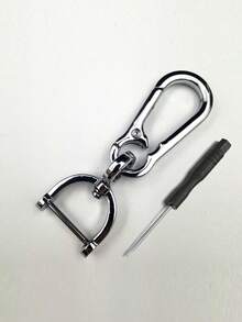 Llavero de metal para coche, llavero de aleación de metal duradero adecuado para llaves de coche - Diseño minimalista, anillo , llavero duradero y de moda ideal para hombres y entusiastas del automóvil - Idea de regalo perfecta, llavero de coche, organizador de llaves, accesorio elegante, superficie pulida - Multicolor - Ver 14