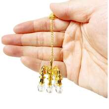 Mini Vintage Decor Set, Including Pendant Light, Painting, Carpet, Coffee Table Accessories, Micro Landscape Decor, Suitable For DIY Mini Home Scenes, Ideal Gift For Collectors And Enthusiasts - Multicolor - View 14
