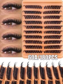 180/160片D型卷翘DIY假睫毛簇，100片D型假睫毛簇，0.07mm DD卷翘度，8-16mm混合自然款假睫毛，超浓密纤长款假睫毛簇，卷翘单根假睫毛，纤细纤长款假睫毛，纤长卡通款假睫毛，适合新手在家使用。200片超浓密假睫毛，200片大容量装。 - 黑色 - 查看 10