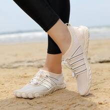 Outdoor Schwimmschuhe, Watschuhe für Damen und Herren, Tauchschuhe, Strand Schnorchelschuhe, Outdoor Angeln Fünf-Finger-Schuhe, Indoor Yoga Springseil Fitness Schuhe - Aprikosenfarben - Übersicht 9