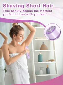 GENAI Máy tỉa lông điện cầm tay dành cho nữ, máy cạo hai đầu dùng để tỉa lông vùng nách, chân, tay và vùng bikini. - Nhiều màu - Xem 7