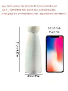 一套米色极简花瓶装饰，现代波西米亚乡村风家居装饰，芦苇和干花花瓶，创意书架、书桌、置物架花瓶装饰，搭配波西米亚风格迷你花瓶，餐桌派对花瓶，客厅办公室书架，玄关卧室装饰 - 1PC - 查看 6