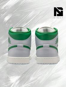 Jordan 1 Mid White Pure Platinum Pine Green– Men's Lifestyle Sneakers – Shoes For Man -Vintage-Spring & Summer-Inspired Running Shoes, Shock-Absorbing Comfort, Gym To Streetwear Casual Wear-Easter Gift–DQ8426 142 - Summit White/Pure Platinum/Sail/Pine Green - 查看 4