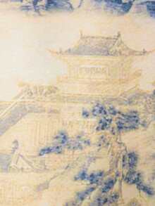 Retro Japanese Style Kimono Cover Up, Chinese Landscape Painting Print, Traditional Tang Suit, Casual Loose Hanfu, Summer Beach Cover-Up - Yellow - View 7