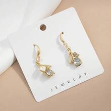 1 Pair Elegant Ginkgo Leaf Design Shiny Delicate Unique High-End Earrings - one-size - View 3