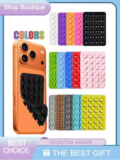 Bộ 5 giá đỡ điện thoại bằng silicon có giác hút, giá đỡ điện thoại chống trượt bằng silicon, thương hiệu Octobuddy, miếng dán điện thoại, phụ kiện điện thoại, giá đỡ chụp ảnh tự sướng và quay video, phù hợp với mọi dòng điện thoại, món quà tuyệt vời cho phụ nữ, vật dụng cần thiết cho mùa tựu trường.