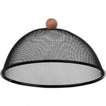 Esschert Design Metal Food Cover Dome Black Stainless Steeel Mesh - Black - View 1
