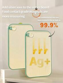 Bộ 1/3 thớt nhựa dày, tách riêng thực phẩm sống và chín, thớt thái rau củ quả, dụng cụ nhà bếp. - Nhiều màu - Xem 9