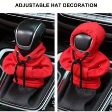 1 Piece Of All-Season Versatile Car Gearshift Hoodies, Mini Car Gearshift Cover Hoodies, Car Gearshift Cover, Warm In Winter And Sweat-Absorbing In Summer, Cute And Charming - Blue - View 3