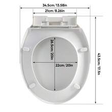 Quick Release Toilet Seat | Soft Close | Heavy Duty | Universal Fit | One Button - A - View 4