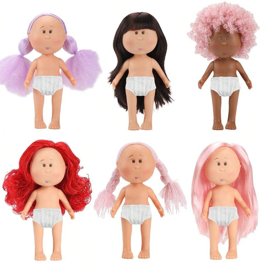 Boneka Kentang Berpakaian Dalam, Berbagai Gaya Rambut & Warna, Boneka PVC Lucu, Terlaris, Kemasan Kantong OPP + Kardus - Boneka Kentang - View 1
