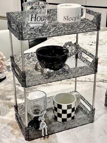 Oaoleer 1pc Light Luxury Bathroom Storage Rack, Transparent Dressing Table Skin Care Product Lipstick Nail Polish Perfume Storage Rack, Removable Desktop Storage Shelf, Makeup Organizer Bag,Room Decor, Bags,Makeup Bag,Vanity,Travel,Make Up Bag,Travel Essentials,Organizer,Storage,Travel Essential,Makeup Organizer,Makeup Bags,Make Up Organizer,Organiser,Toiletry Bag,Desk Organiser,Cosmetic Bag,Makeup Pouch,Make Up Organize,Vanity Accessories,Make Up Pouch,Make Up Bags,Jewellery Box,Pouch,Makeup Brush Holder,Brush Holder,Perfume Organiser,Pouch Bag,Gifts For Women,Christmas Gifts,Gift Ideas For Women - 無色 - 查看 11