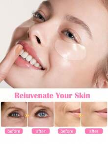 200/100/50/10pcs Facial Smile Lines Stickers, Easy-To-Use Facial Cheek Skin Care Stickers, Multi-Purpose V-Shaped Face Firming Stickers, Forehead Care Stickers,Lifting Face Tape, Face Neck Lifting Tape, Face Lift Stickers, Transparent, Unscented, Non-Invasive - Multicolor - View 4