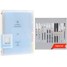 Cuaderno de alta calidad con espiral de plástico tamaño B5, bloc de notas con hojas sueltas A4 para papelería de estudiante - computadora portátil - Ver 39