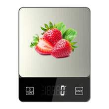 1pc 10kg/22lb Digital Kitchen Scale, Stainless Steel Material, Easy To Clean, Suitable For Baking And Cooking, 1g Precision, LCD Display, Tare Function, ABS Material, Food-, Requires 2 AAA Batteries (Not Included), Precise Ingredient Measurement | Modern Kitchen Scale | Durable ABS Structure - Multicolor - View 3