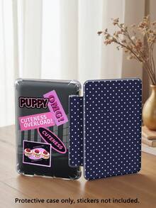 深蓝色波点保护套，兼容 iPad Air 4/5（10.9 英寸）、iPad 7/8/9（10.2 英寸）、第十代 iPad，内置笔袋，支持自动睡眠/唤醒功能，兼容三星 Tab S6（10.4 英寸）、Tab A9（11 英寸）、Kindle Paperwhite（第十二代，2024 年款），闪亮风格保护套，情人节、新年礼物之选。 - 彩色 - 查看 8