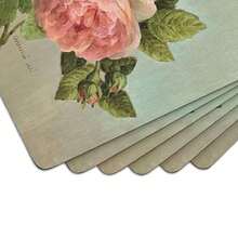 Pimpernel Antique Roses Placemats Set Of 6 - Multicoloured - View 2