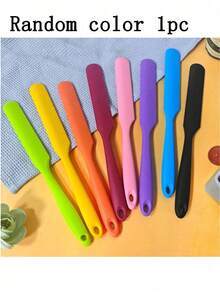 Silicone Spatula Scraper Spoon, Heat-Resistant Cake Cream Peanut Butter Mixing Scraper, Non-Stick Bread Scraper Rubber Kitchen Mixer Scraper, Long - Multicolor - View 11