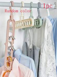 قطعة واحدة من شماعة ملابس متعددة الوظائف قابلة للدوران 360 درجة وتوفير المساحة، مثقبة، مناسبة للمنزل والسكن الجامعي والسفر - شماعة ملابس قابلة للطي للبنطلونات والقمصان والتنانير؛ مناسبة أيضًا للفساتين والبنطلونات والأحذية والجينز والأحذية الطويلة والتنانير وتيشيرتات البيضاء للسيدات؛ ديكور الغرفة، ديكور المنزل، ديكور غرفة النوم، رف تخزين، صندوق تخزين، تنظيم المنزل. - بيج - مشاهدة 11