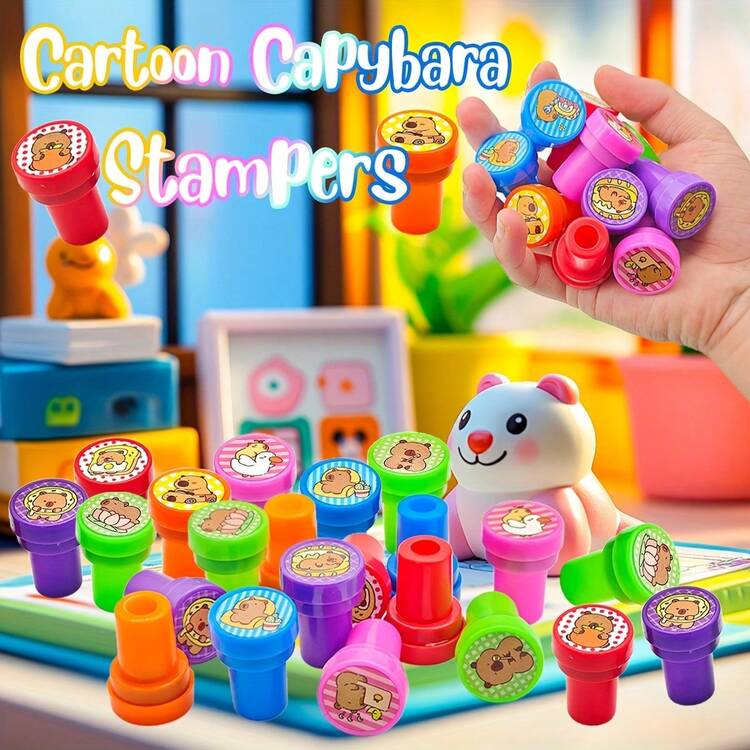 Vibrant Capybara Stamp Party Gift Set, Perfect For Celebrations And A Fun Little Gift For Friends - Kapi - View 6