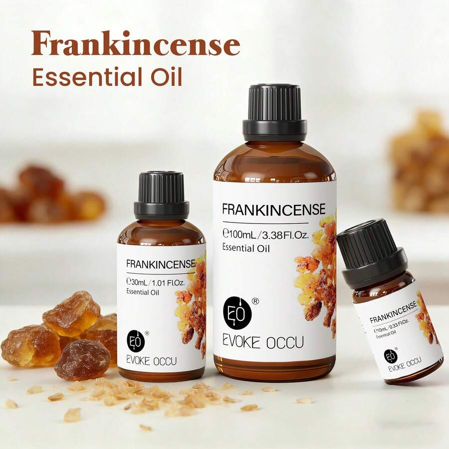 EVOKE OCCU 乳香精油，100毫升/30毫升/10毫升，木质精油，适用于舒缓身心、冥想、家居香氛、手工制作、扩香、按摩、沐浴和芳香疗法。 - Frankincense - 查看 1