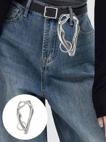 Heavy Metal Punk Rock Keychain - Y2K Punk Metal Bag Charm; High Quality Asymmetrical Keychain With Safety Spring Ring, Polished Surface, Lightweight Durable Alloy Material; Multifunctional Wallet Accessory - A - View 5