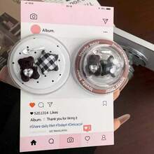 Cute Bear Heart Shaped Phone Grip Stand, Magnetic Air Cushion Phone Holder, Slouchy Convenient Phone Support - Multicolor - View 4