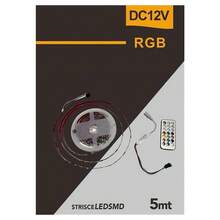 OISE ART STORE Striscia Led Smd5050 Ip20 12v 5 Mt Digitale  Rgb Telecomando W5050r-12-60-ic - - Multicolore - Visualizzare 2
