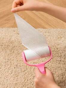 1/3/5片装绒毛滚筒替换装粘毛刷滚筒替换纸，用于去除毛衣灰尘 - 多色 - 查看 3