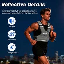 Chaleco con peso ajustable para mujer y hombre, 6-12 libras/12-8 libras/20-32 libras con 6 pesos de arena de hierro para entrenamiento de fuerza, rucking, correr, caminar, entrenamiento físico - Gris - Ver 5