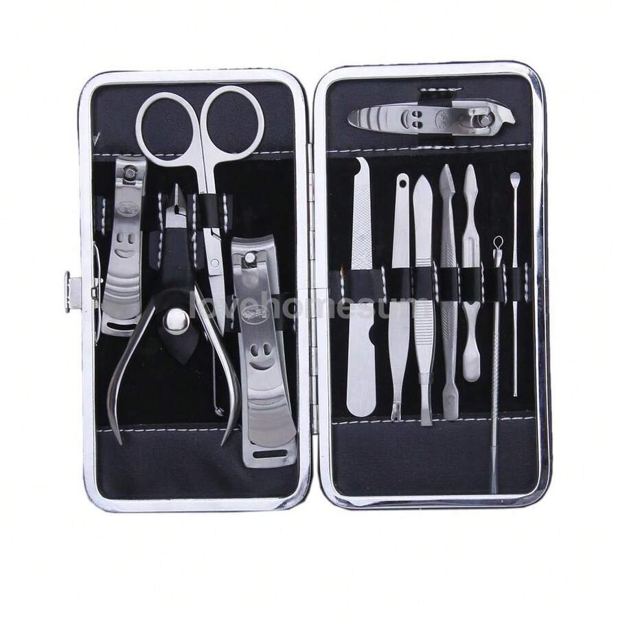 OISE ART STORE Kit Professionale Manicure Pedicure Unghie Set 12 Pezzi Idea Regalo Estetista - - Multicolore - Visualizzare 1