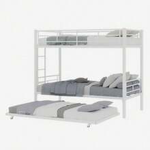 Kids Bed Frames, Headboards & Footboards - White + Iron + Bedroom - View 4