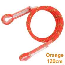 Cordón de escalada en roca, cuerda estática de 10,5mm, 20kN, protector ojo a ojo, cordón precosido, eslinga de bucle, equipo de Montañal aire libre 74RY - Naranja-60cm - Ver 10