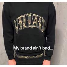 New Leopard Print Letter Embroidery Street Casual Long Pants Unisex Versatile Hooded Sweatshirt - 迷彩衛衣 - 查看 12