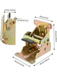4个装90度折叠桌腿支架，带锁伸缩支撑支架，重型折叠支架，可折叠自锁铰链，带螺丝，适用于桌椅床腿脚 - A - 查看 6